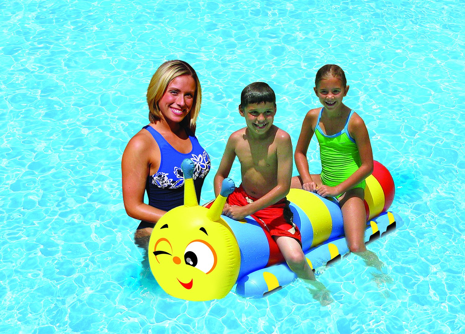 Amazon.com: Poolmaster 81763 Caterpillar Super Jumbo Rider : Toys